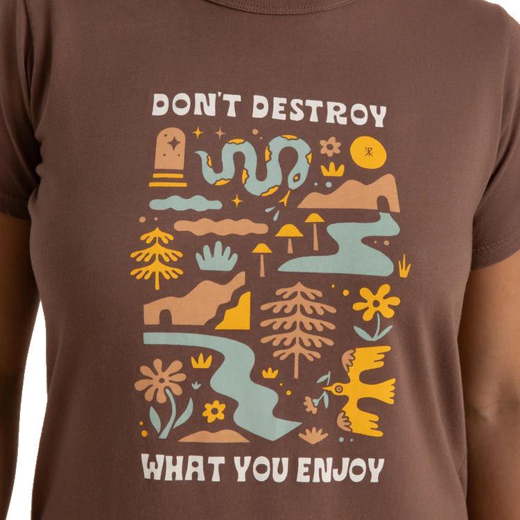 Enjoy Everyday Tee - Womens - saddle 1