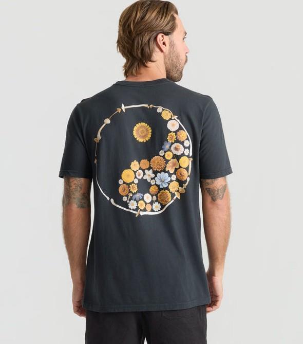 Yin Yang Forage SS Tee - Mens - washed black 1