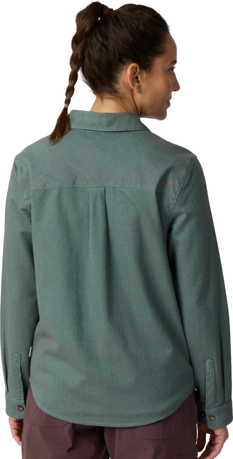 Lieback Button-Up LS - Womens - mineral heather 1