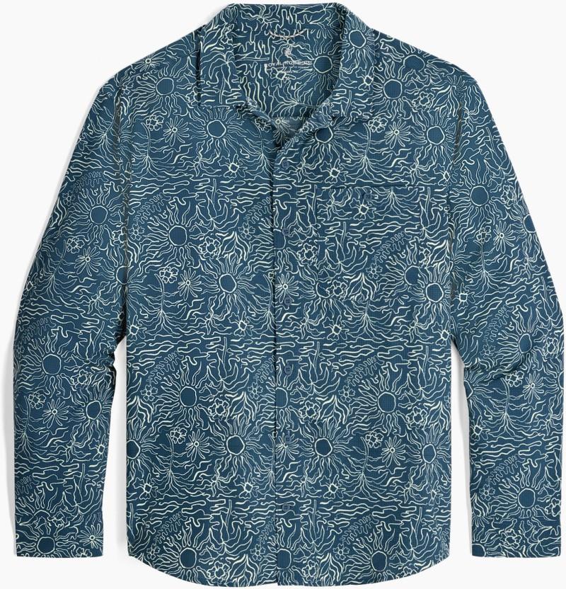 Salathe Sun Shirt LS - Mens - orion blue solar print 1