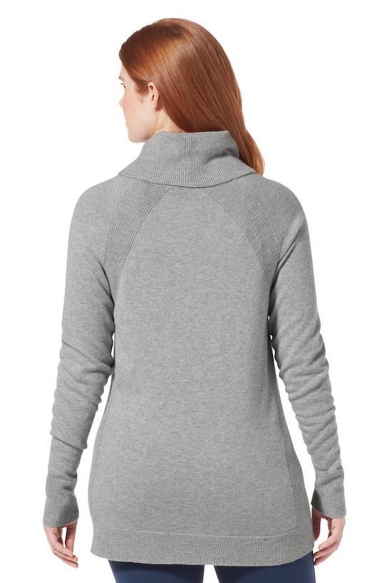 Westlands Funnel Neck - Womens - river rock heather 1