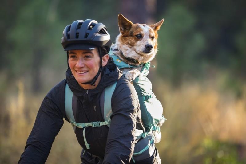 Hitch Hiker Dog Backpack Carrier - river rock green 1