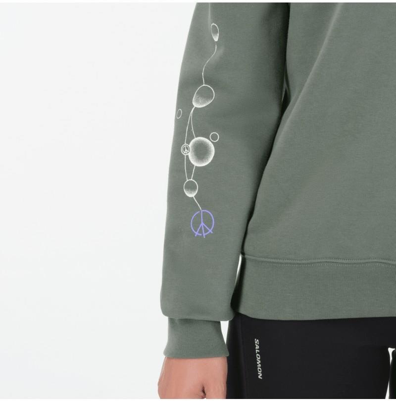 Courtney Core Crewneck - Womens - cedar gray 1