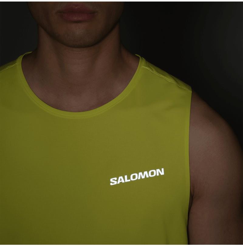 Sense Aero Tank - Mens - lime / electric lime 1