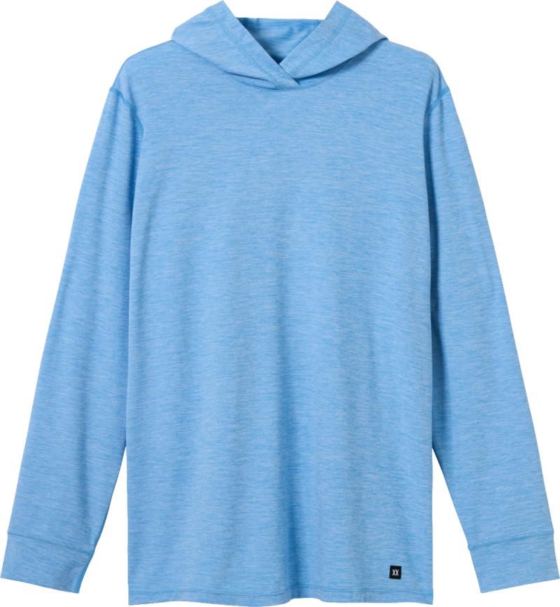 DropTemp All Day Cooling Hoodie - Mens - tranquil blue heather 1