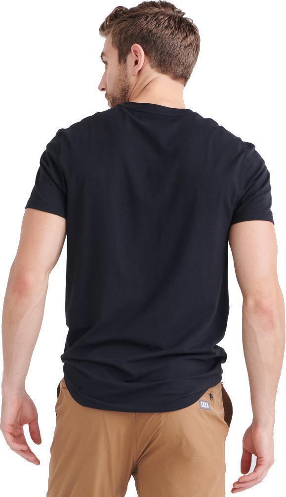 DropTemp Cooling Cotton V-Neck - Mens - Black 4