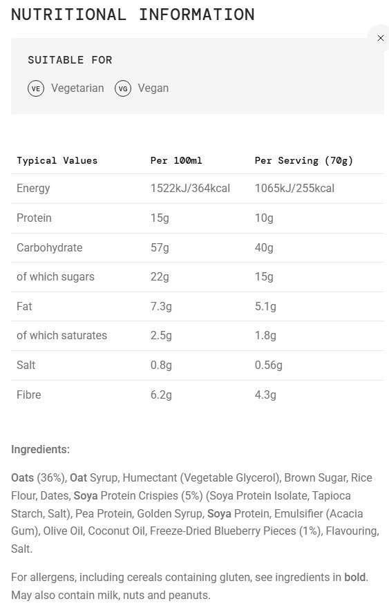 Energy OatBar - blueberry 1