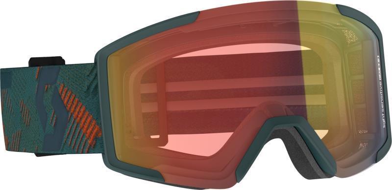 Shield LS Goggle - sombre green / pumpkin orange 1