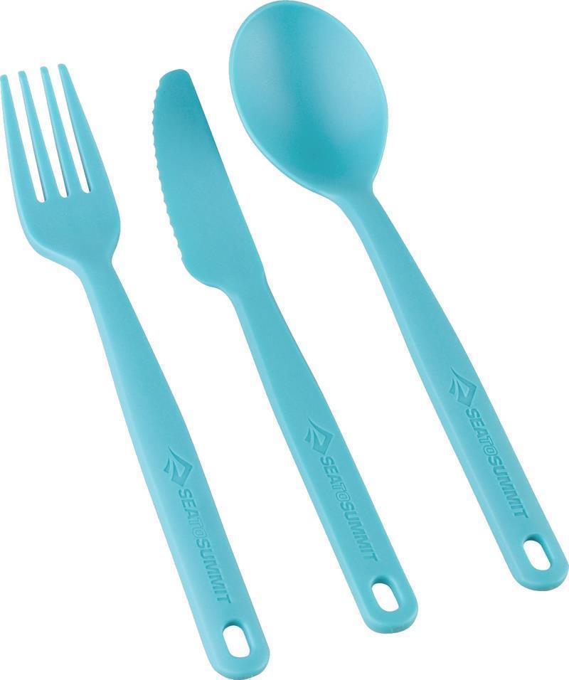 Camp Cutlery Utensil Set - 3 Piece - Pacific Blue 1