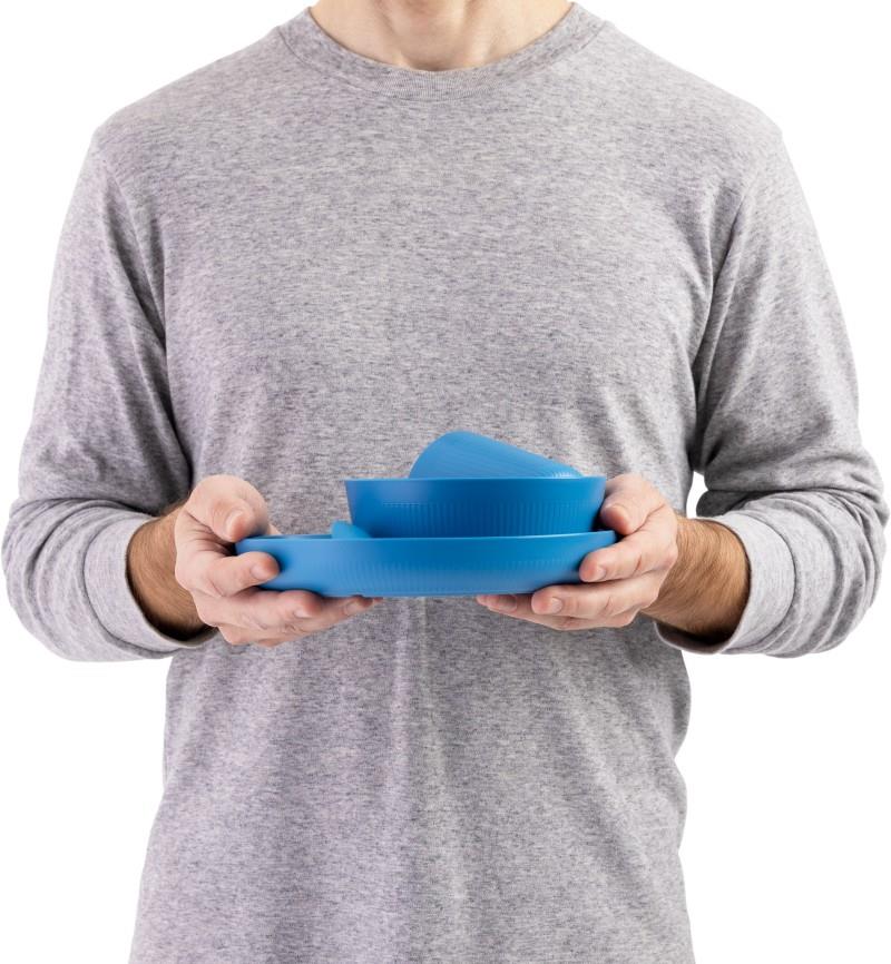 Camp Dinnerware Set with Mesh Sack - 6 Piece - cendre blue 1