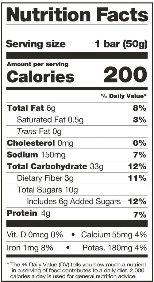 Sport Energy Bar - 50g - cinnamon & oatmeal 1