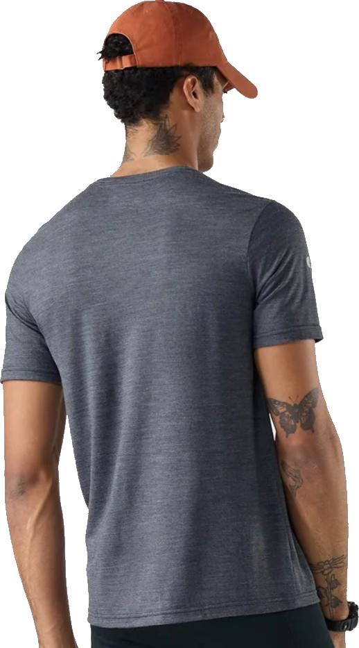 Alpine Trace Active SS Graphic Tee - Mens - charcoal heather 1