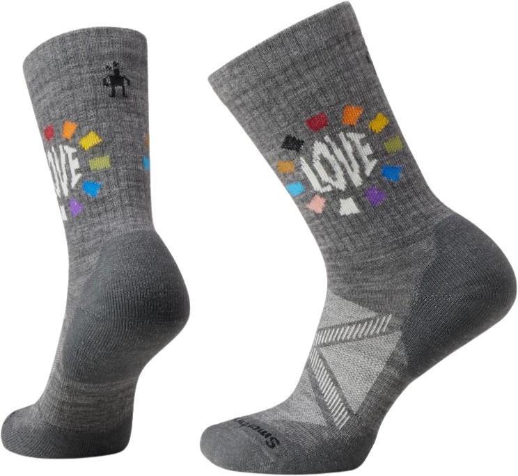 Athletic Pride Circle of Love Crew Socks - Unisex - medium gray 1