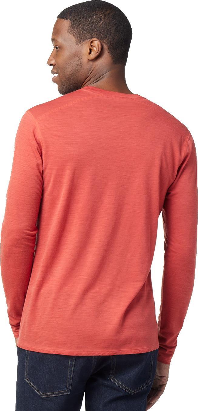 Classic All-Season (150) Plant-Based Dye Merino Base Layer LS - Mens - earth red wash 1