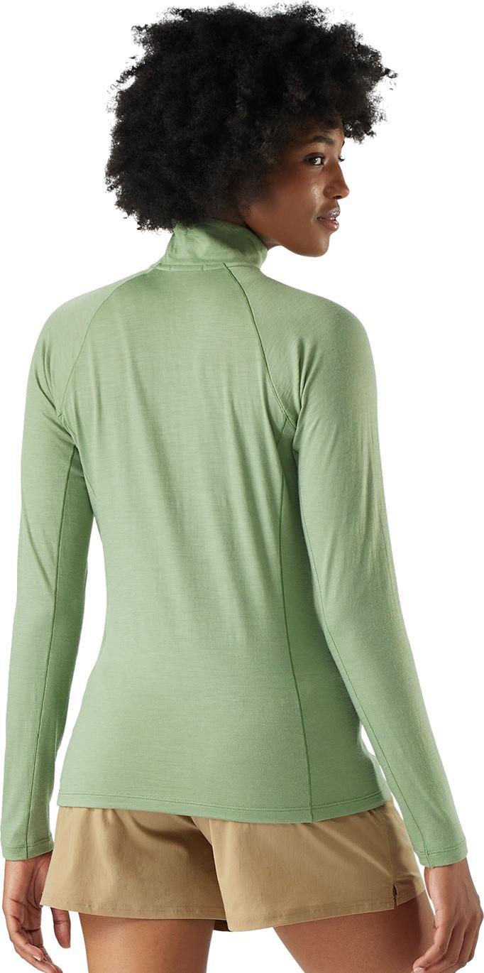 Classic All-Season Merino Base Layer 1/4 Zip - Womens - green tea 1