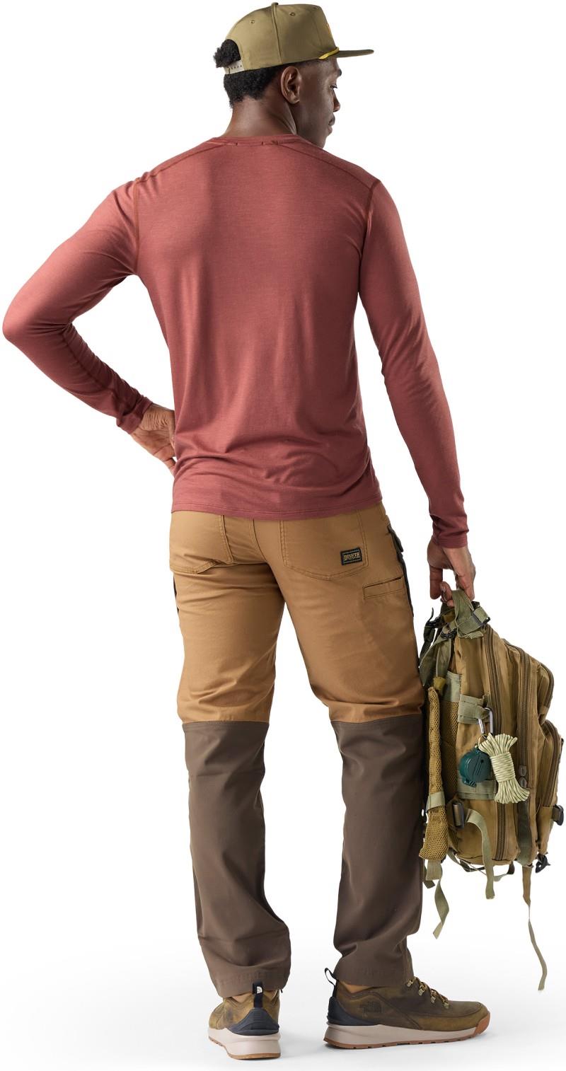 Classic All-Season Merino Base Layer Crew - Mens - burnt sienna 1