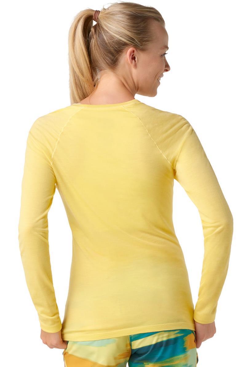 Classic All-Season Merino Plant-Based Dye Base Layer LS - Womens - canary 1