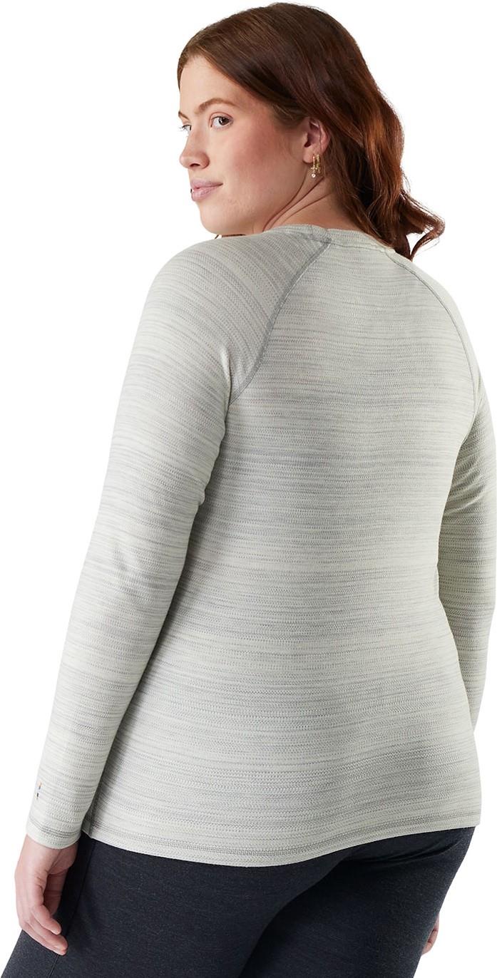 Classic Thermal Merino Base Layer Crew Plus - Womens - light gray color shift 1