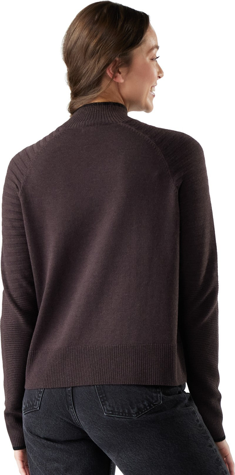 Edgewood Mock Neck Sweater - Womens - mink heather 1