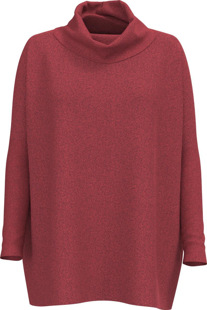 Edgewood Poncho Sweater - Womens - Currant Marl 3