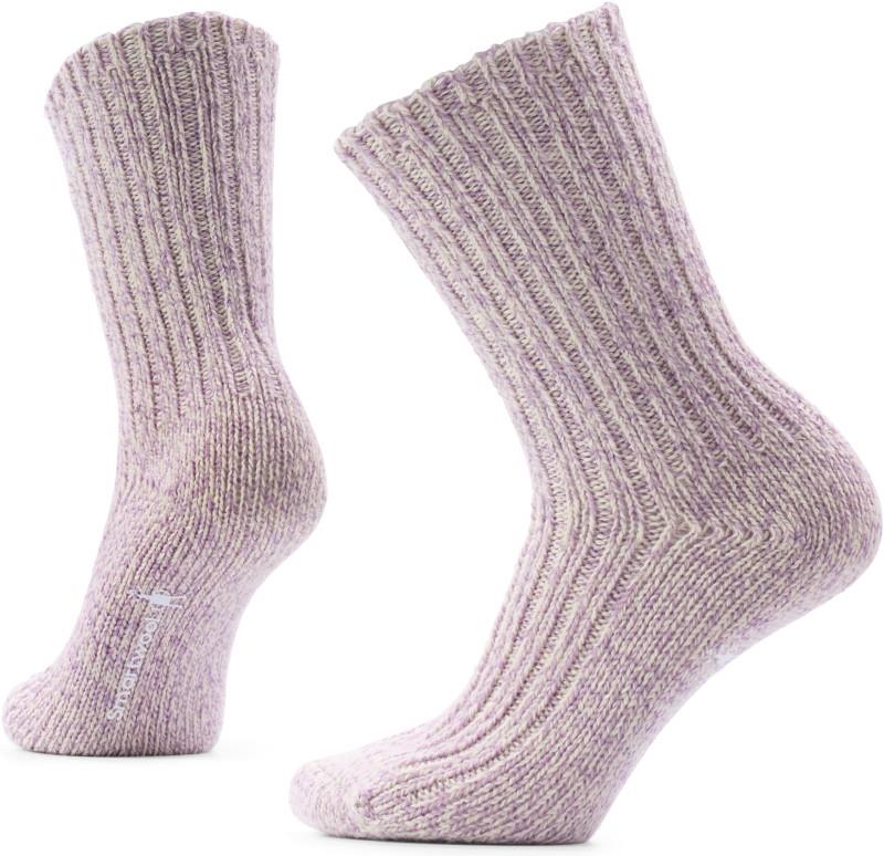 Everyday Cozy Heritage Rib Crew Socks - Womens - purple dawn 1