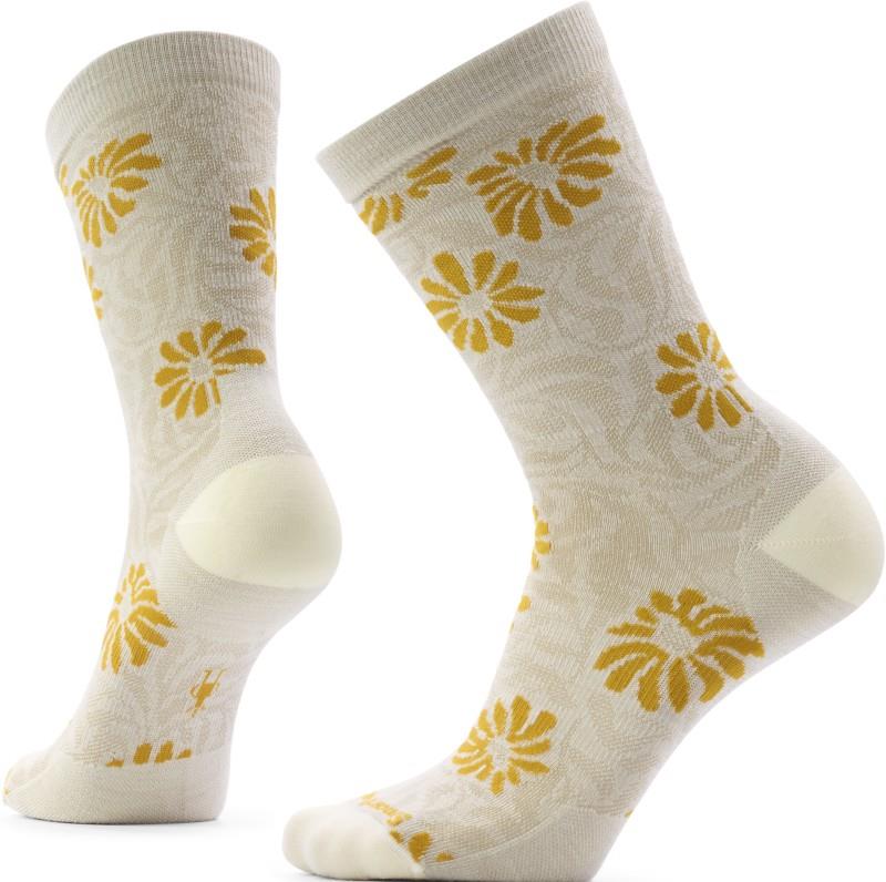 Everyday Floral Crew Socks - Womens - natural 1
