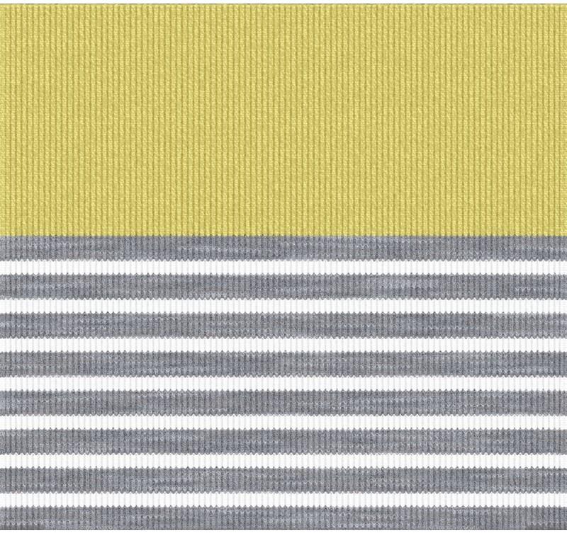Everyday Pin Stripe Crew Socks - Womens - lemongrass 1