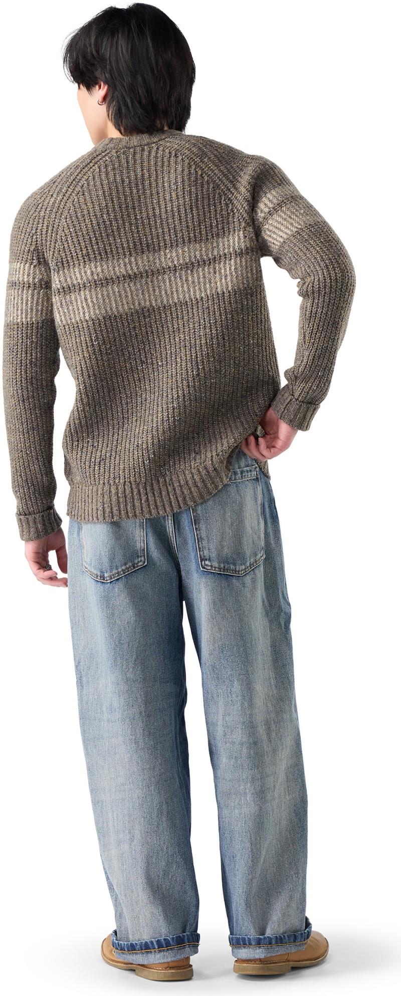Fisherman Crew Sweater - Mens - mocha heather 1