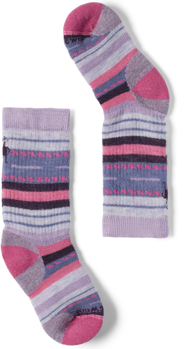 Hike Full Cushion Margarita Crew Socks - Kids - purple dawn 1