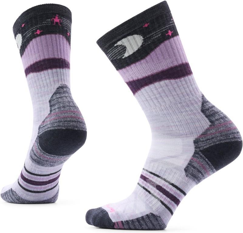 Hike Targeted Cushion Lunar Trek Crew Socks - Womens - purple eclipse 1