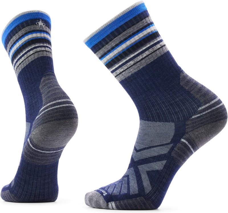 Hike Targeted Cushion Striped Crew Socks - deep navy 1