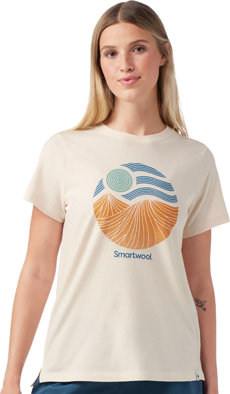 Horizon View Graphic SS Tee - Womens - almond 1