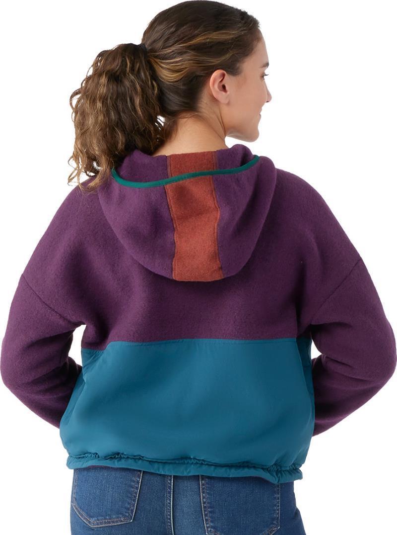 Hudson Trail Fleece Cropped Hoodie - Womens - Eggplant Heather 3