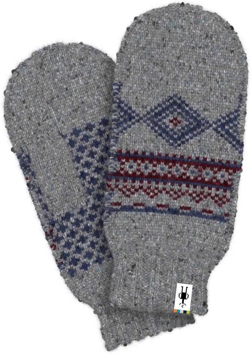 Hudson Trail Nordic Mittens - Light Gray Heather 2