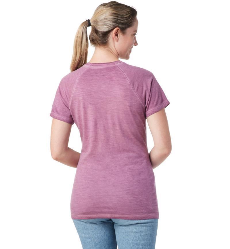 Merino 150 Plant-Based Dye Baselayer SS - Womens - summer sound purple wash 1