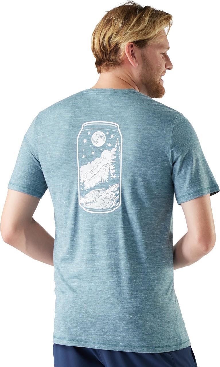 Merino Hemp Blend Peak Pints SS Graphic Tee - Unisex - dusty teal 1