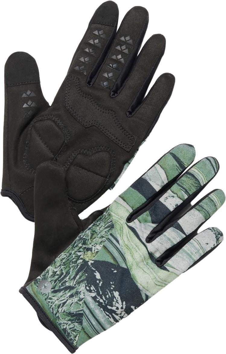 Mountain Bike Gloves - sage marble giants print 1