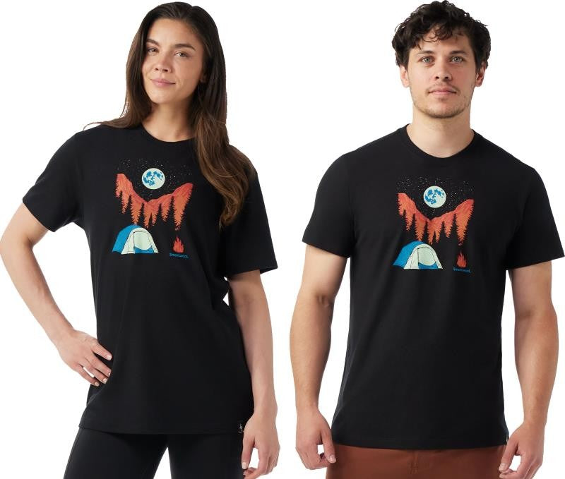 Night Camp Graphic SS Tee - Unisex - black 1