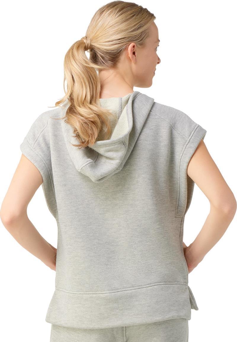 Recycled Terry SS Hoodie Sweatshirt - Womens - light gray 1