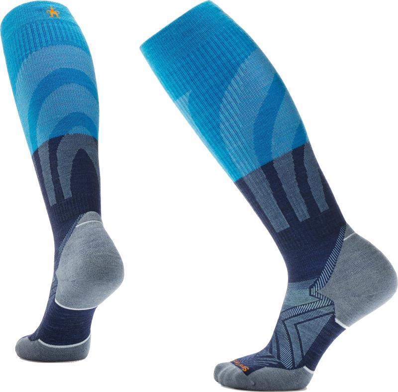 Run Targeted Cushion Compression Over The Calf Socks - Womens - Deep Navy 1