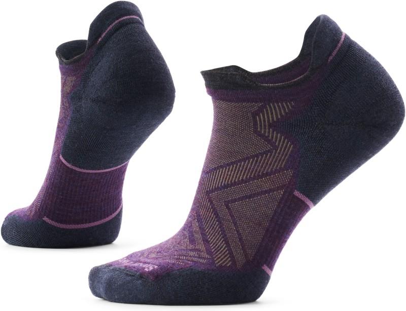Run Targeted Cushion Low Ankle Socks - Womens - purple iris / charcoal 1