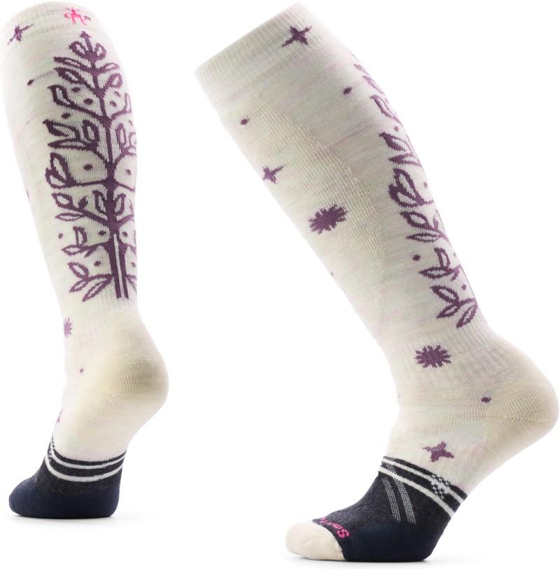 Ski Full Cushion Ice Blossom Over the Calf Socks - Womens - moonbeam 1
