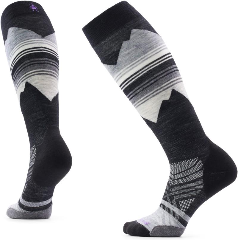 Ski Targeted Cushion Pattern Over The Calf Socks - Womens - medium gray 1