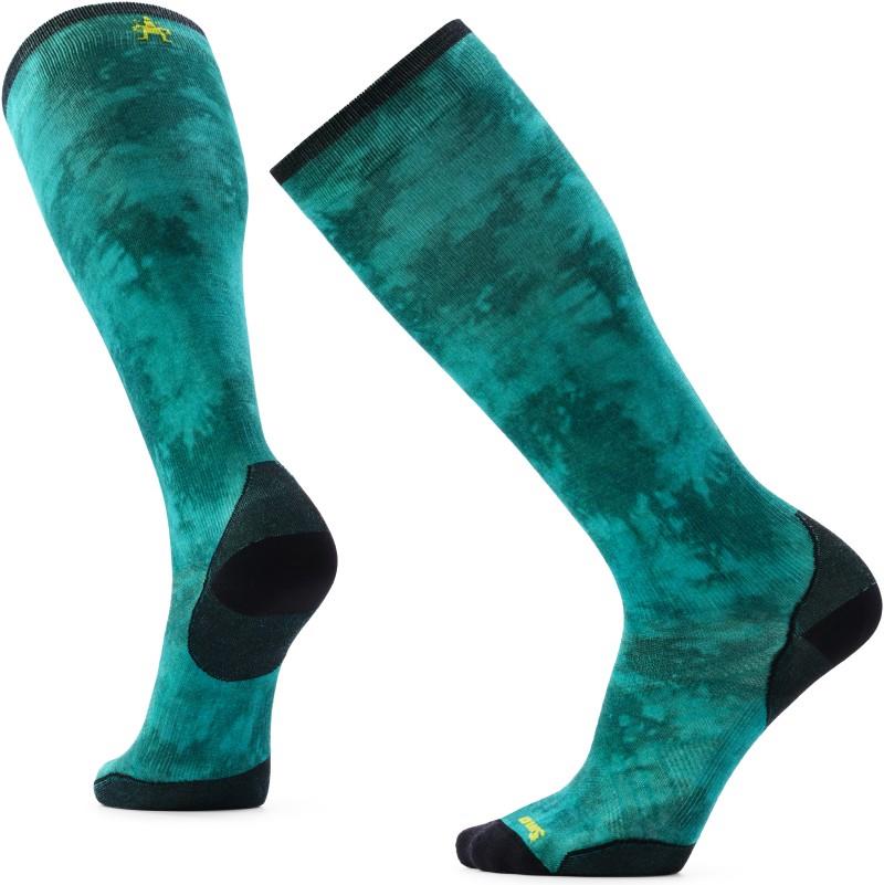 Ski Zero Cushion Shale Print Over the Calf Socks - dusty teal 1