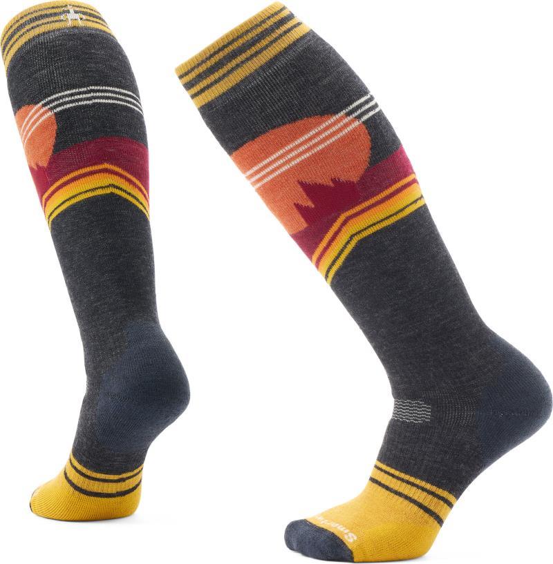 Snowboard Full Cushion Moon Energy Over The Calf Socks - Womens - Honey Gold 1