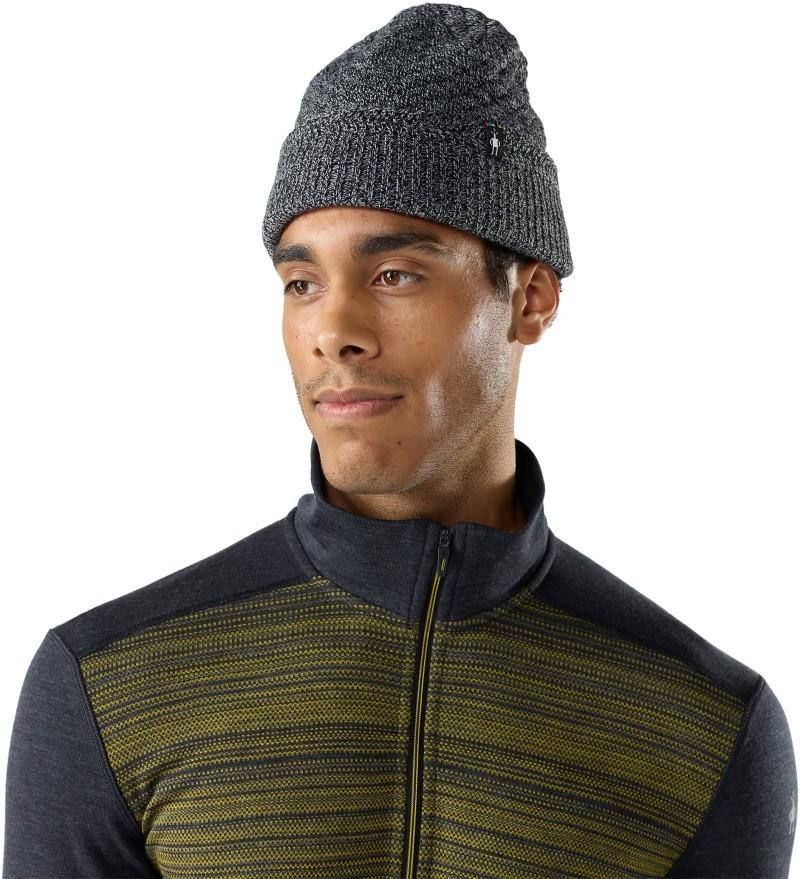 Texture Knit Beanie - light gray heather 1