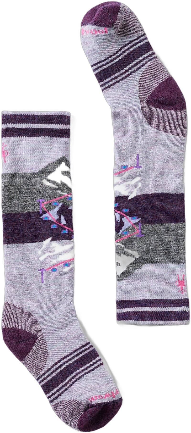 Wintersport Full Cushion Gondola Over The Calf Socks - Kids - purple eclipse 1