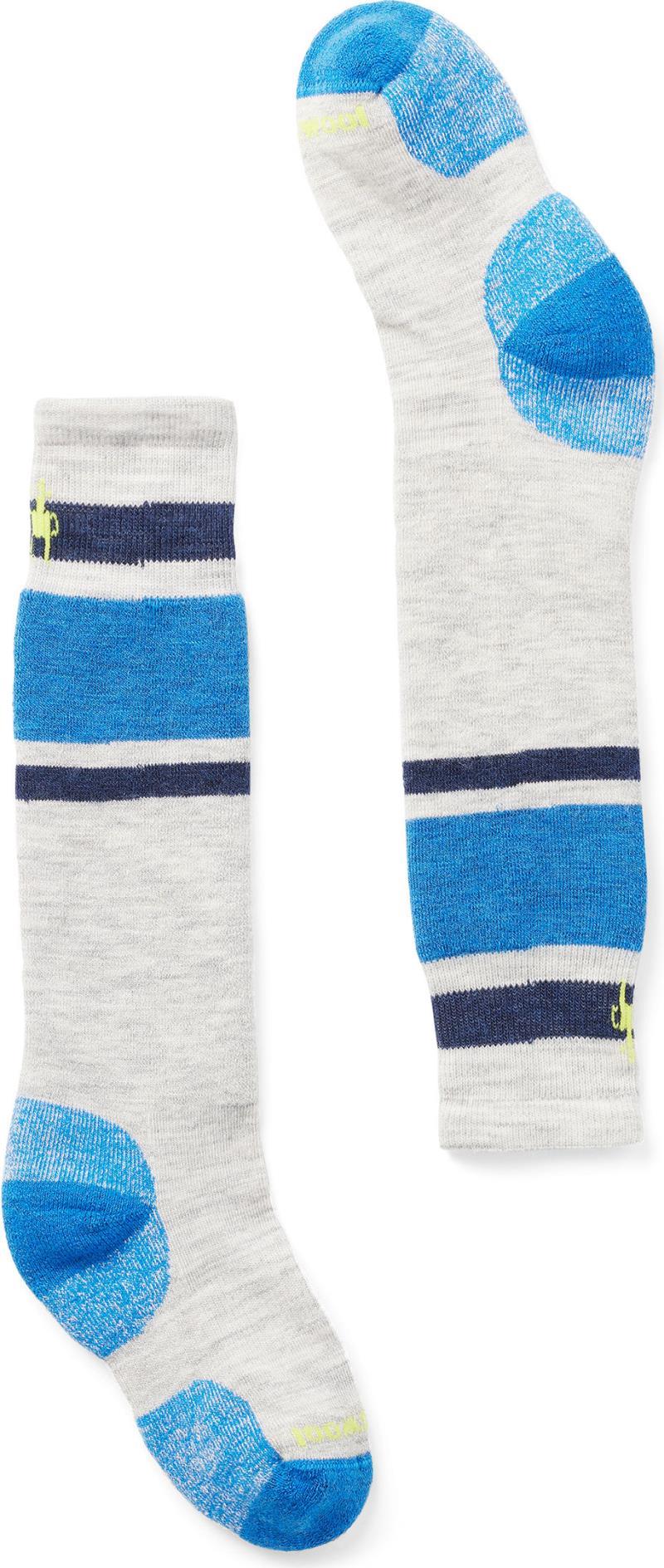 Wintersport Full Cushion Stripe Over The Calf Socks - Kids - Laguna Blue 1