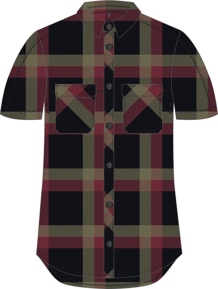 Balance Riding Shirt - Womens - after ride wine plaid 1