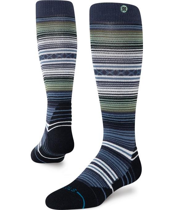 Curren Parks Performance Wool Medium OTC Snow Socks - navy 1